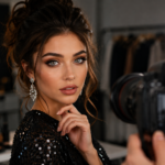 Styled eyes for photoshoot